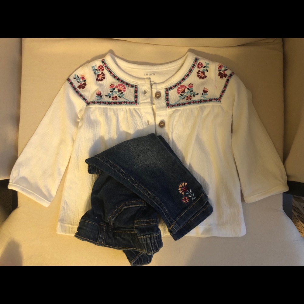 Long sleeve blouse and matching pants